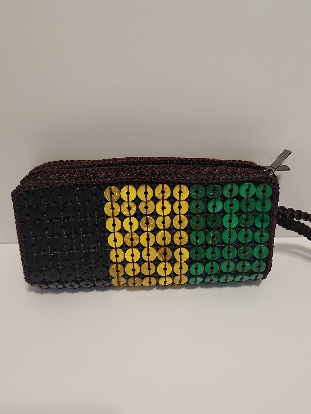 Jamaica Wallet  - Green, Yellow, Brown